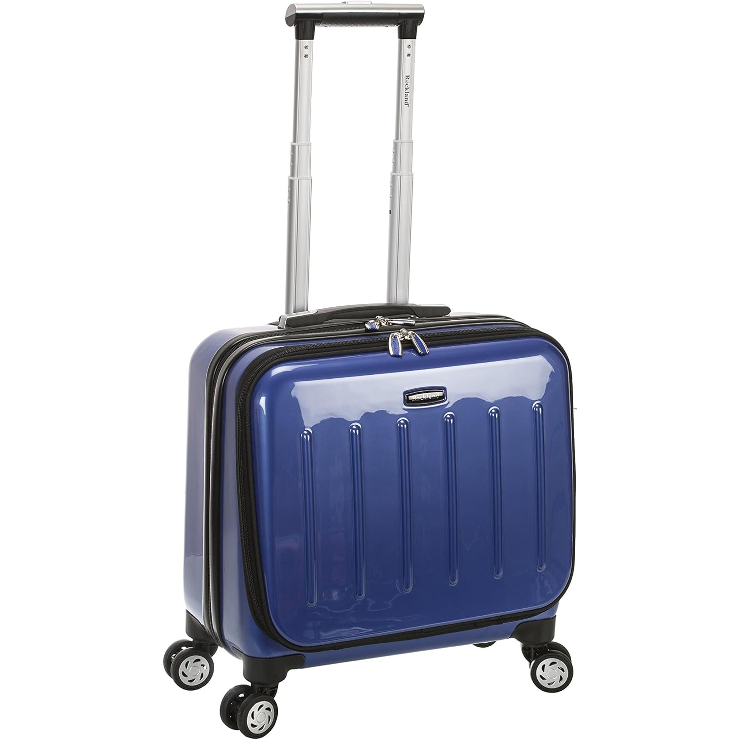 Rockland Revolution Hardside Rolling Computer Case, Blue, Carry-On 17-Inch